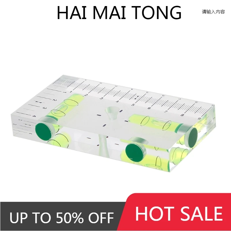 

High Precision Transparent Two Direction Magnetic Level Bubble Mini Spirit Level Dropshipping