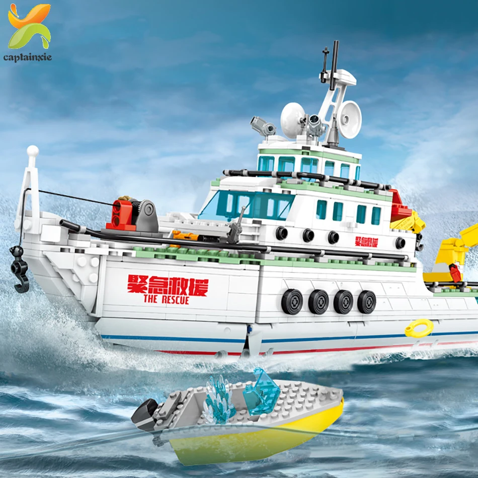 893 шт. Детский конструктор Пароход|Блочные конструкторы| |