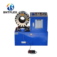 lowest price of 14 to 2 four wire braided high pressure hydraulic hose swaging machine in china