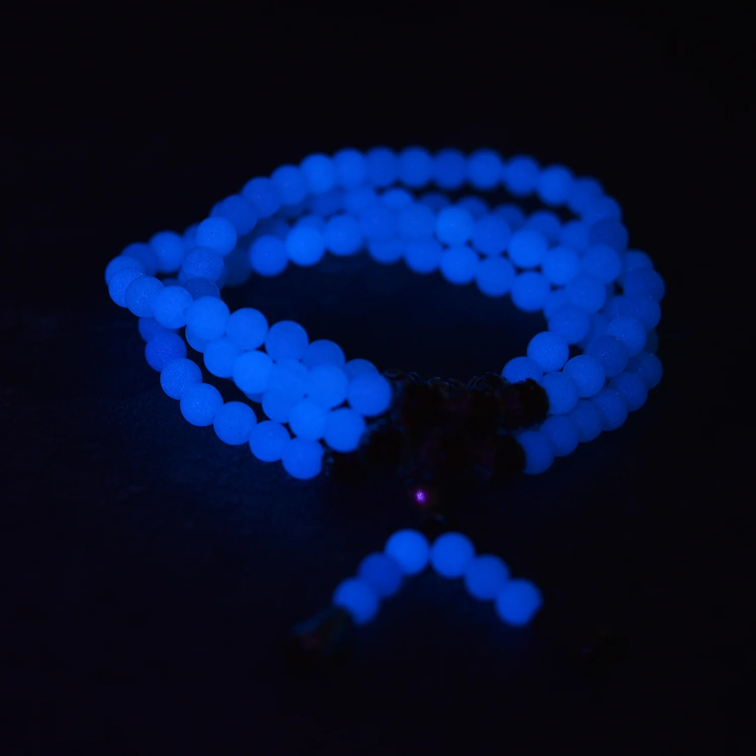 Prayer Beads(Blue) Asingeloo светящийся светильник, светящиеся бусины, натуральный камень, браслеты для женщин, молитвенные бусы, браслет, ювелирные изделия, браслеты - Окраска металла: Prayer Beads(Blue)