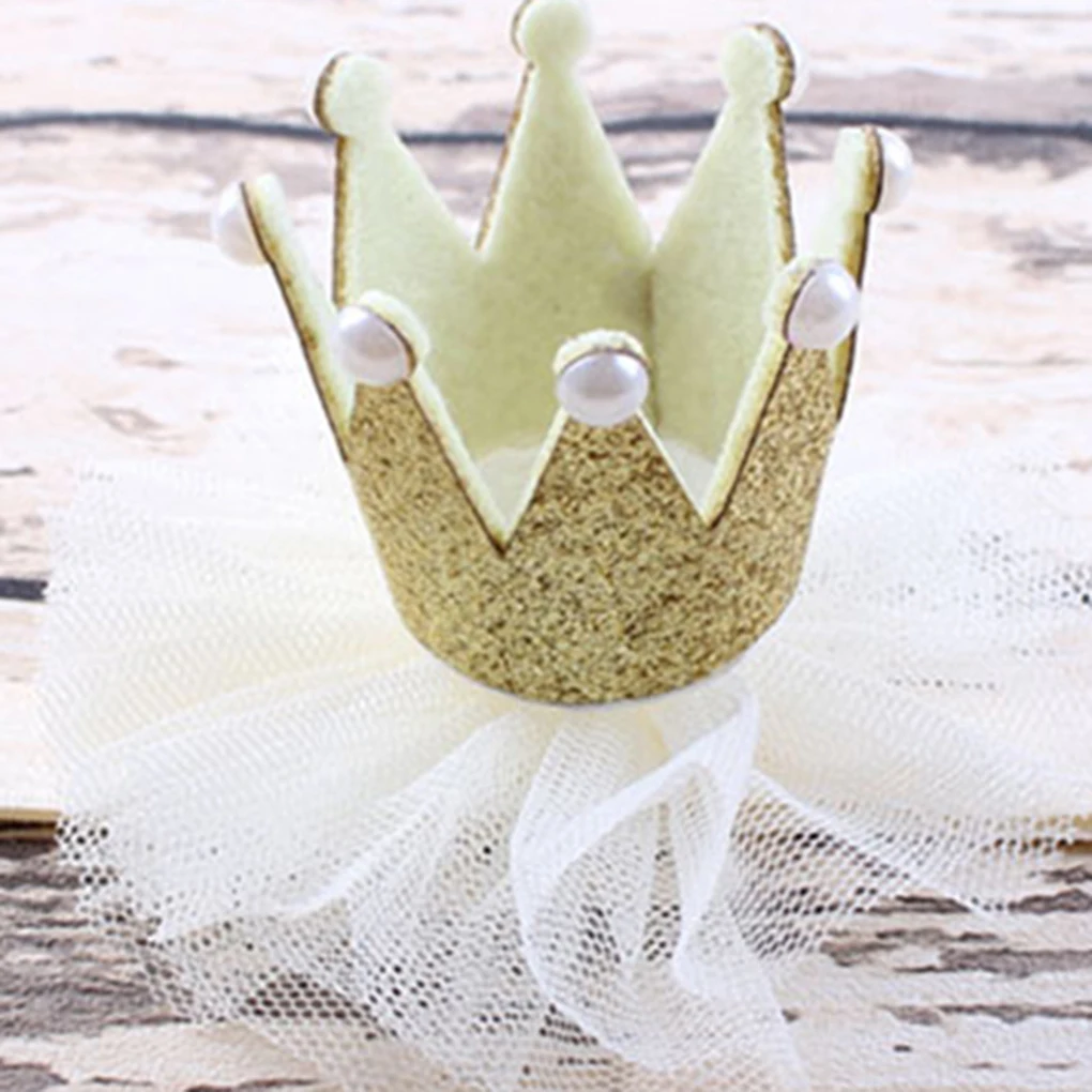 Toddler Infant Baby Boy Girl Headband Birthday Crown Gold Silver Tiara Hair Headwear Band Accessory Clip | Детская одежда и обувь