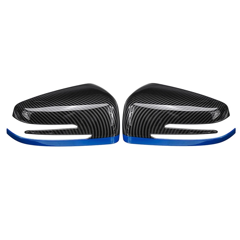 

2X Car Rearview Side Mirrors Cover Cap for Mercedes-Benz A B C E CLA GLA GLK Class W176 W117