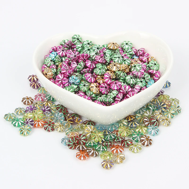 200 шт Смешанные акриловые стразы с плоским основанием бусины 6X6mm для ювелирных
