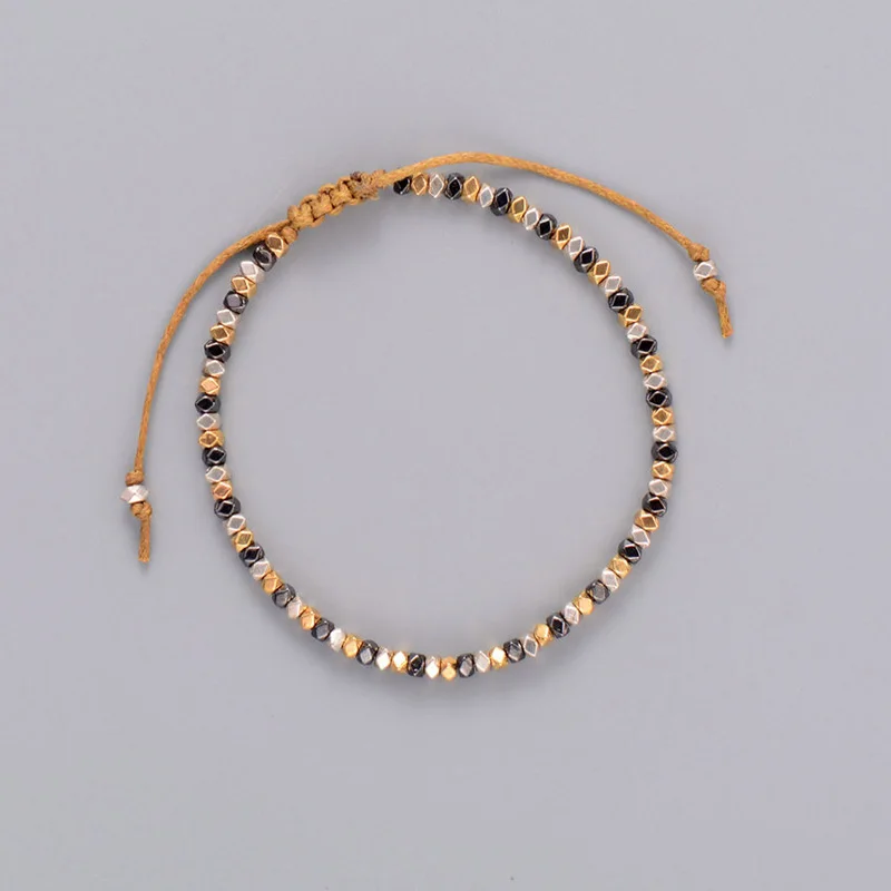 Простой браслет украшения новый модный металлический шарик регулируемый Винтаж