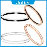 high quality fit original 925 sterling silver ceramic bracelet for women with rose gold classic couple jewelry wedding gift