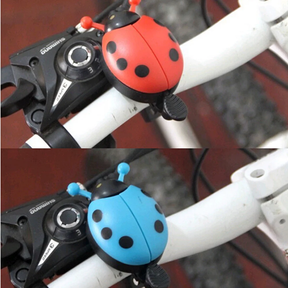 

Funny Cartoon Lady Beetle Ladybug Shaped Bike Cycling Handlebar Ring Sound Bell Horn (Random Color)