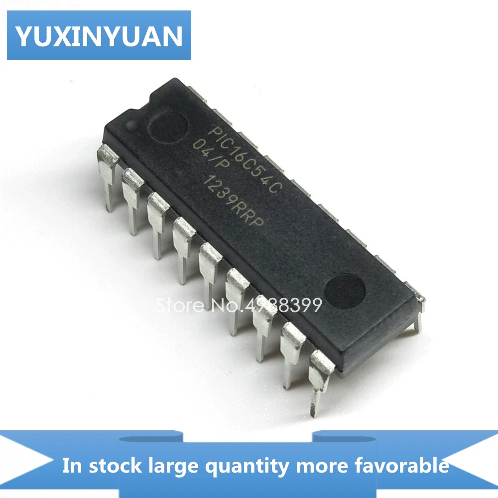 YUXINYUAN 1 шт. PIC16C54C04-P PIC16C54C04 PIC 16C54C04-P 16C54C04DIP18 в наличии | Электронные компоненты и