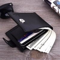 hot multifunction purse men small wallet pu leather short mens wallet male card holder money bag portefeuille homme carteira