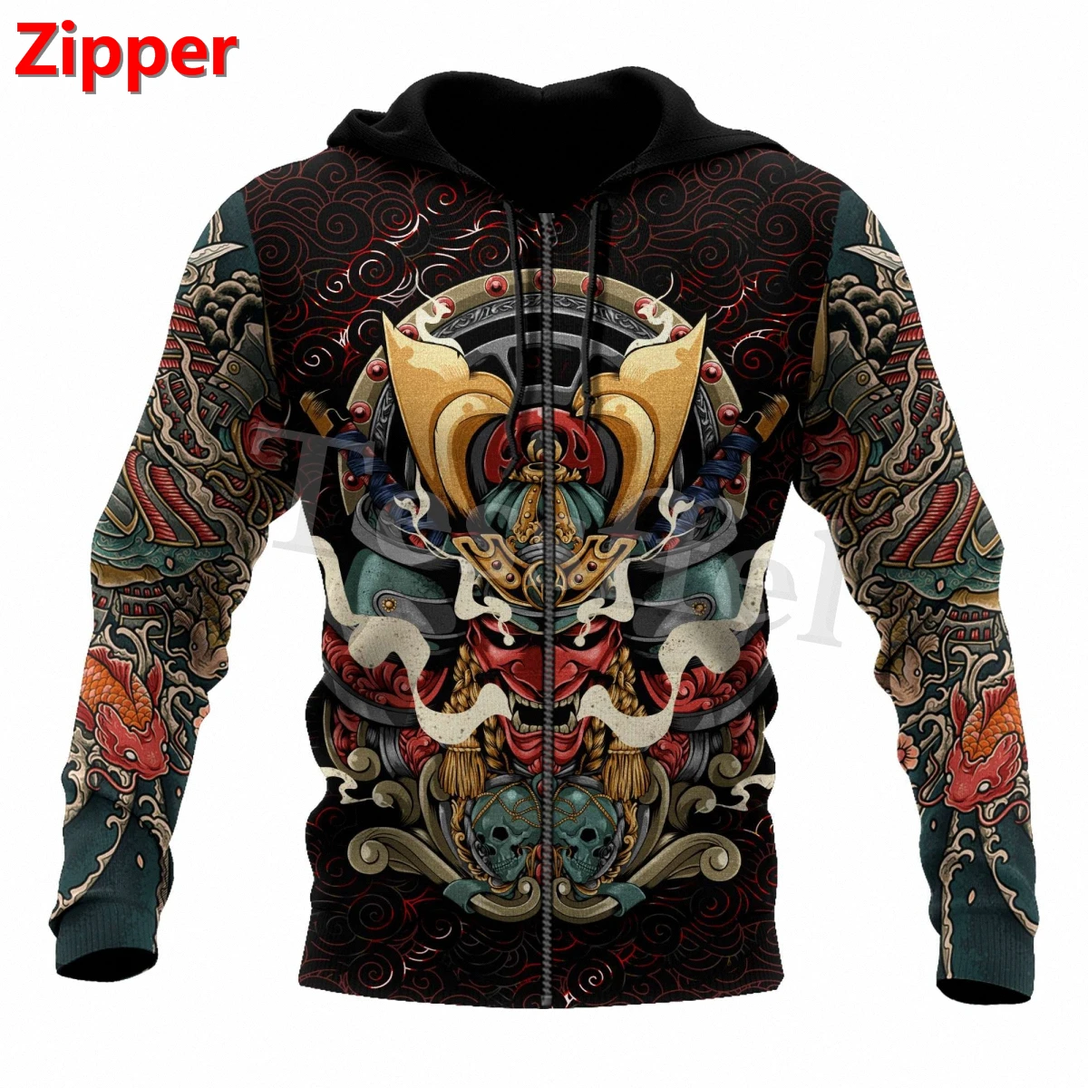 

Tessffel Japan Samurai Tattoo 3D Printed New Men's Sweatshirt Harajuku Zipper Hoodie Casual Unisex Jacket Pullover Style-21