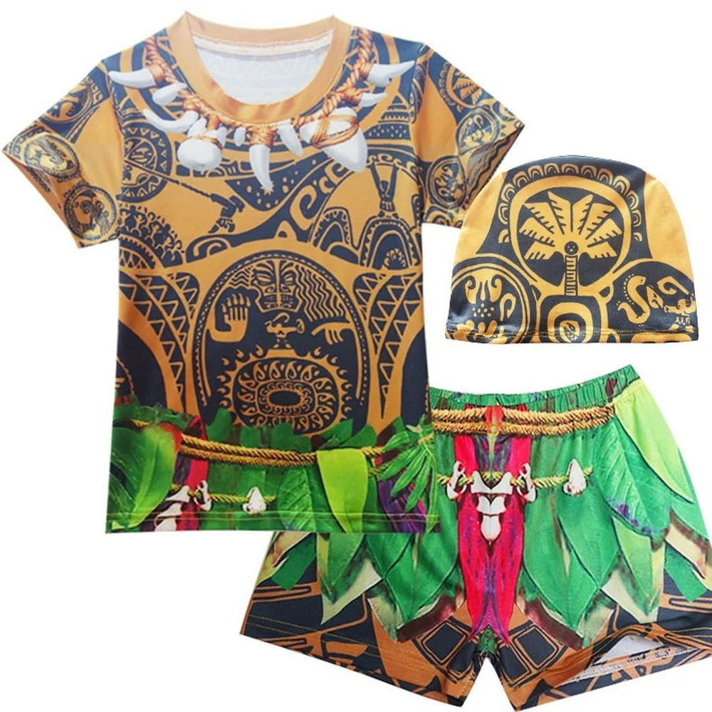 2021 Robe Fille комплект детской одежды для мальчиков из футболки и шортов с шапочкой