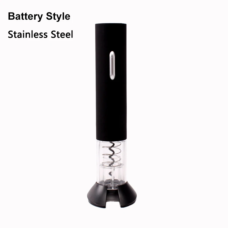 Battery style Usb зарядка Электрический штопор автоматический штопор для бутылок вина комплект беспроводной с фольга резак аксессуары для кухни и бара - Цвет: Battery style