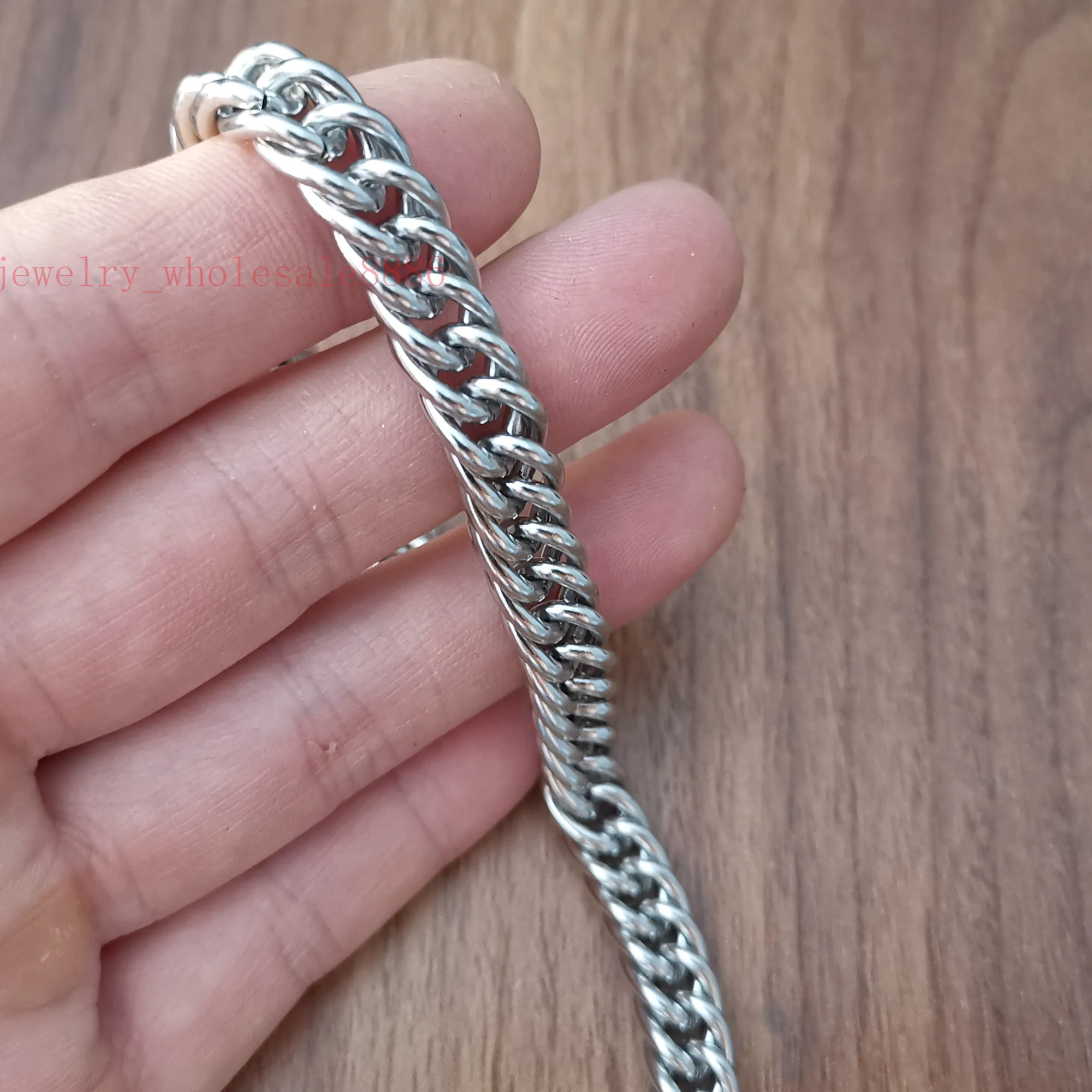 Очаровательная цепочка из нержавеющей стали для мужчин и мальчиков ожерелье