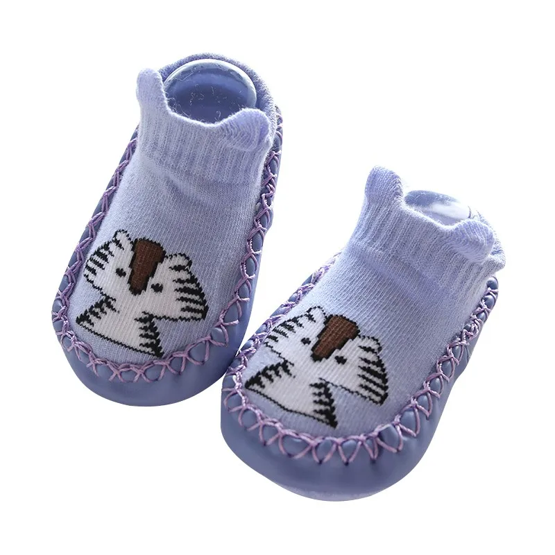 B6 Baby Socks With Rubber Soles Infant Newborn Baby Girls Boys Autumn Winter Children Floor Socks Shoes Anti Slip Soft Sole Sock - Цвет: B6