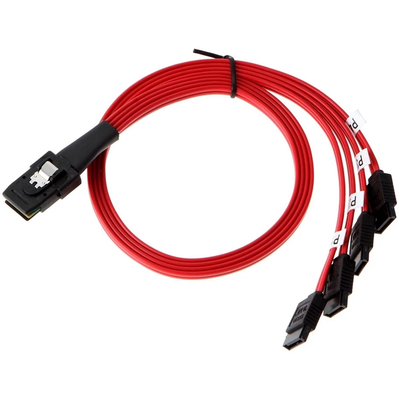 

Новинка-2 штуки в упаковке мини SAS 36Pin SFF-8087 мужские до 4 SATA 7Pin женский кабель, мини SAS хост/контроллер 4 SATA Target/объединительная панель 0,5 м