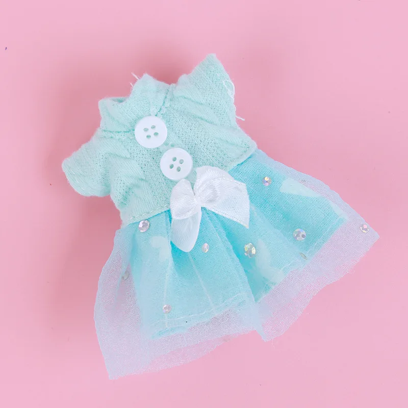 

16cm Doll Clothes For 1/12 Doll Dress Up Fashion Dress Skirt Outfit General Dress For Girl Toy Accessories Christmas Gift