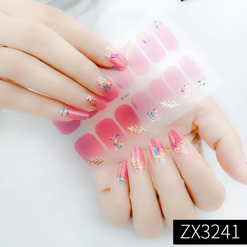 

New 3D Diamond Waterproof Nail Art Sticker Nail Polish Film Nail Sticker Nail Imitation Diamond Hot Stamping Nail Sticker