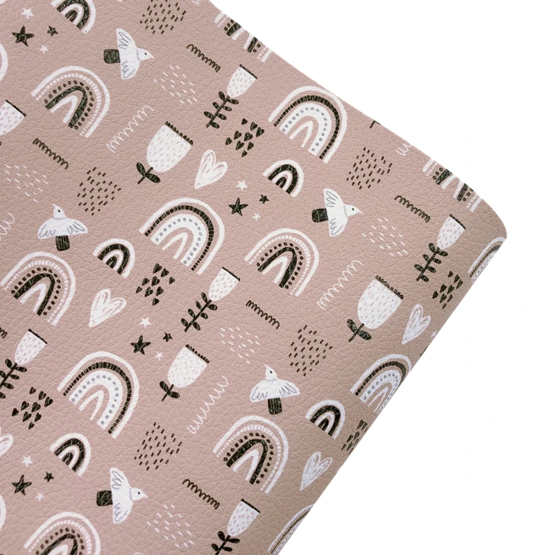 Новый Радужный 30x2 2 см/A4 простой Детский принт Забавный бежевый искусственная