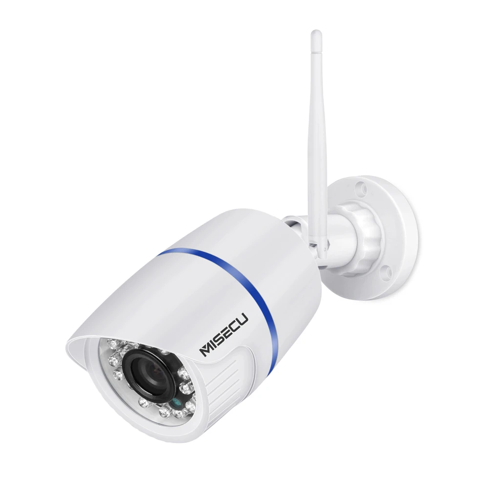 MISECU 1080P 720P Wifi IP камера SD карта Аудио беспроводная наружная Водонепроницаемая Камера Безопасности ONVIF P2P ночное видение Бесплатный адаптер