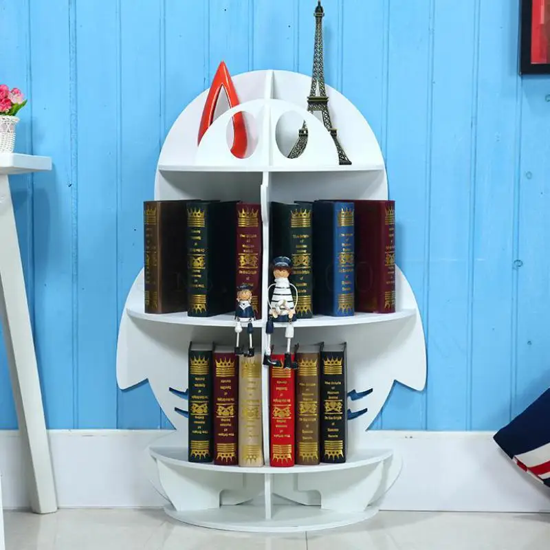 Книжная полка с мультяшными животными для моделирования полки хранения