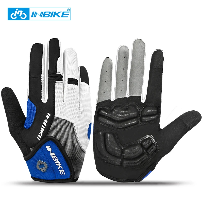 

INBIKE Bicycle Bike Cycling Gloves Full Finger Gel Padded Outdoor Sports Skiing Glove Motorcycle Racing Climbing Gloves ciclismo