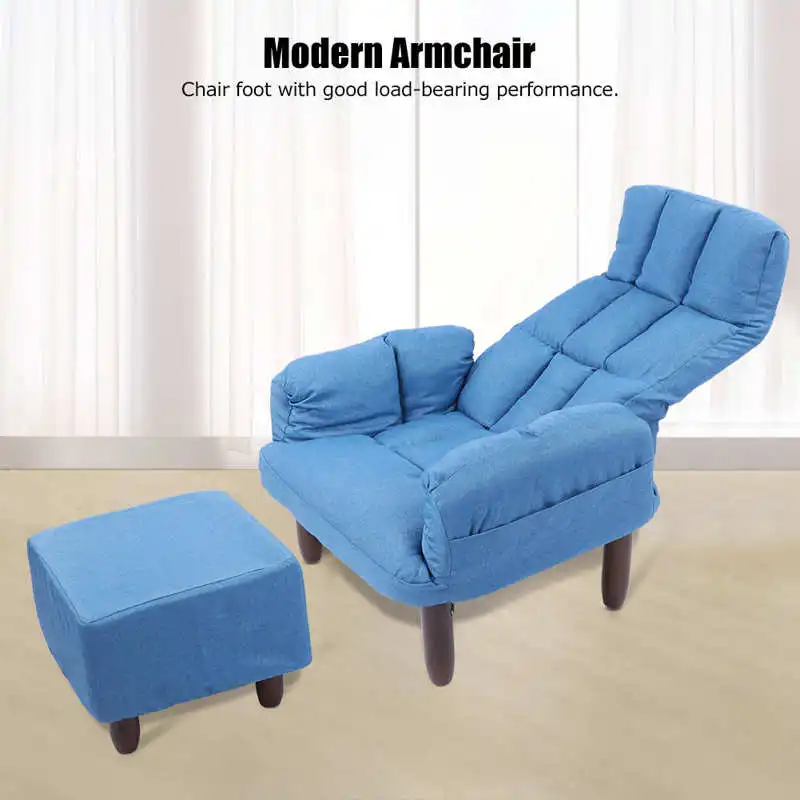 

Простой современный комплект кресел обеденный Гостиная диван кресла с подставкой для ног Аксессуары для домашней мебели кресло, мебель
