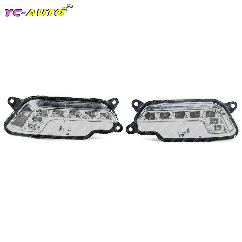 

Csr Left Right side LED Daytime Running Light DRL Lower Bumper Grilles For Mercedes W212 E300 E350 E500 2009-2013 Pre-Facelift