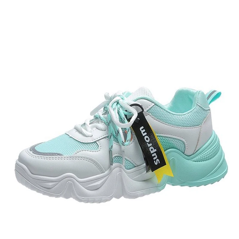 

Sports Women Platform Casual Shoes Fashion Sneakers Platform Basket Femme Lace-Up Casual Chunky Shoes Walking Shoes Women's 2021