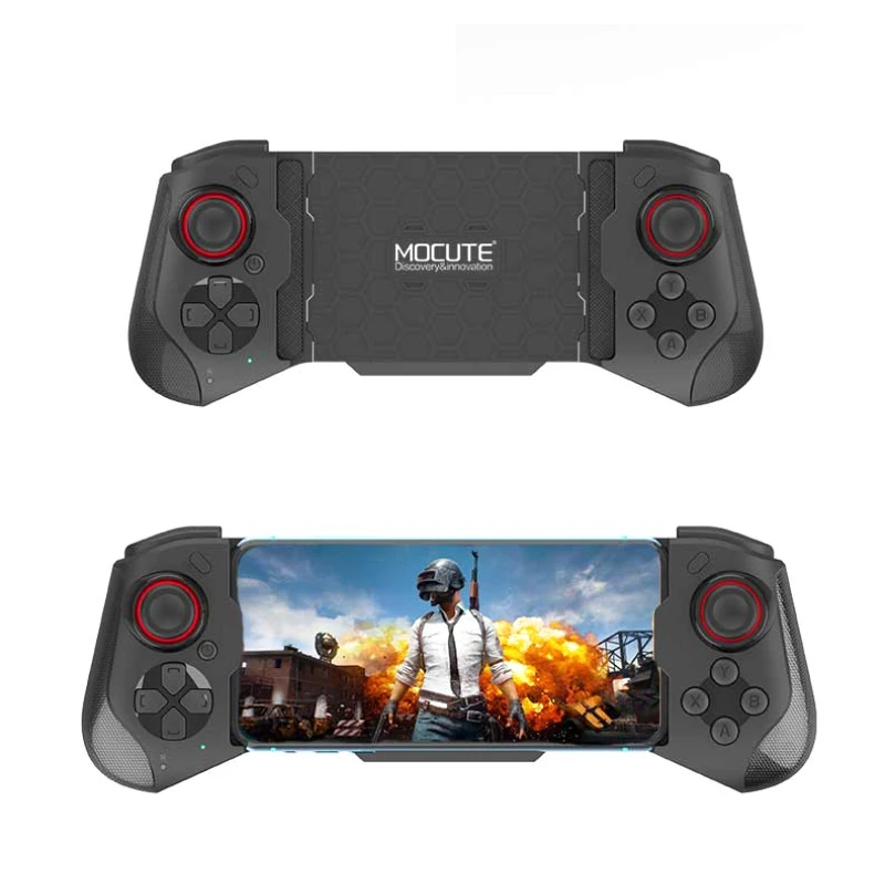 2021 new mocute 060 bluetooth compatible gamepad for ios android phone game joysticks pubg controller telescopic gamepad free global shipping