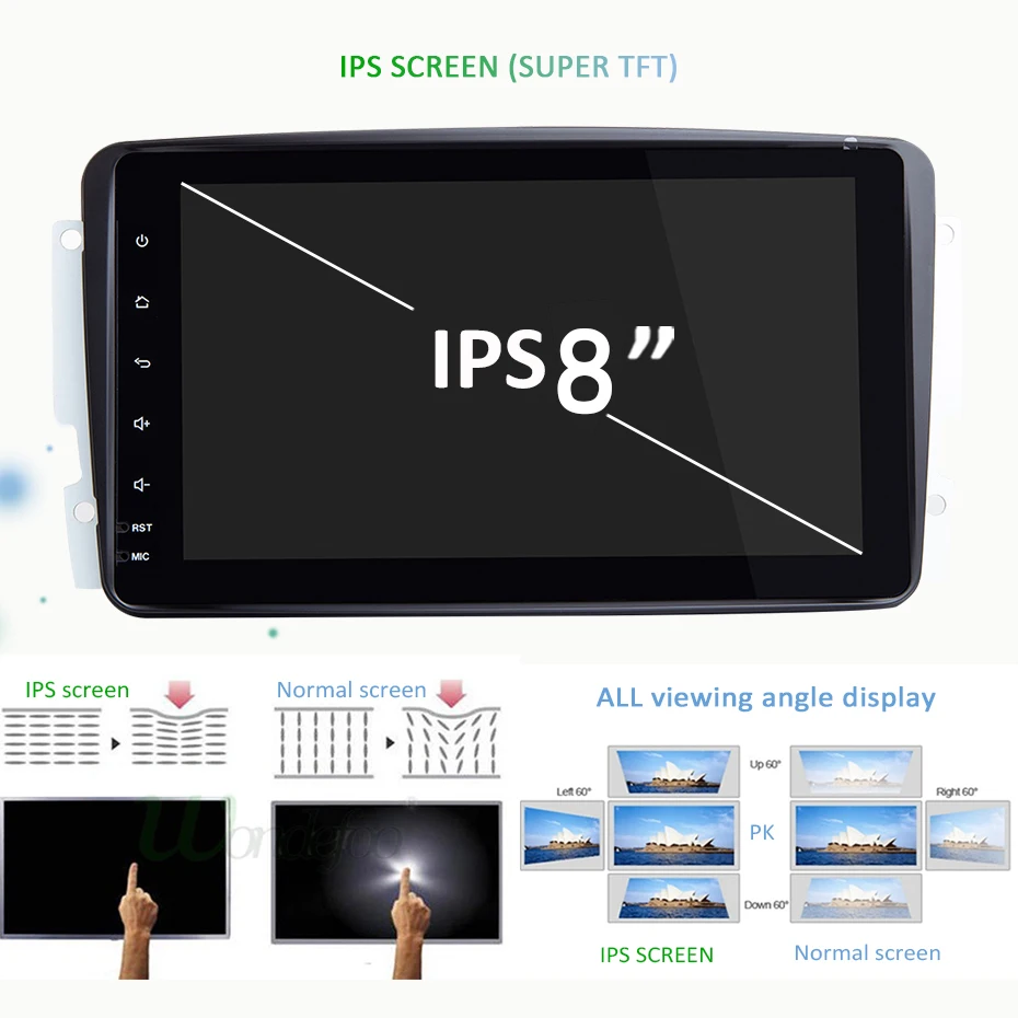 4G 64G Автомобильный мультимедийный плеер Android 9,0 2 Din dvd gps Авторадио для Mercedes/Benz/CLK/W209/W203/W208/W463/Vaneo/Viano/vito DSP