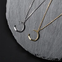 2020 new fashion sweet moon silver plated jewelry temperament crescent clavicle chain pendant necklaces for woman