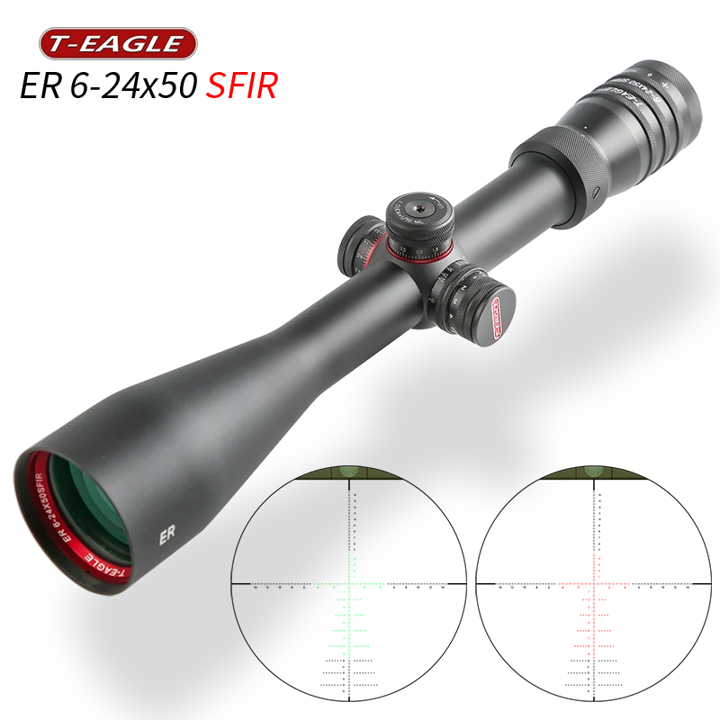 Винтовочный оптический прицел для охоты 6-24x50 винтовочный SFIR с уровнем воздушной