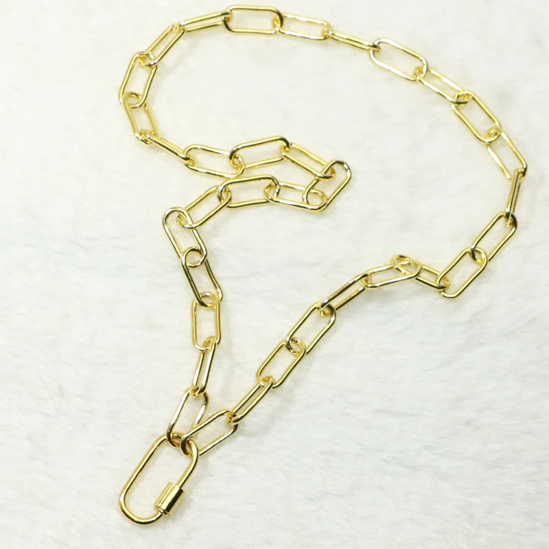 Ожерелье-цепочка женское с большими звеньями 5 шт. 50647 | Украшения и аксессуары