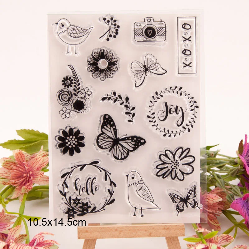 Резиновые прозрачные штампы Hello Joy Bird силиконовые товары для рукоделия