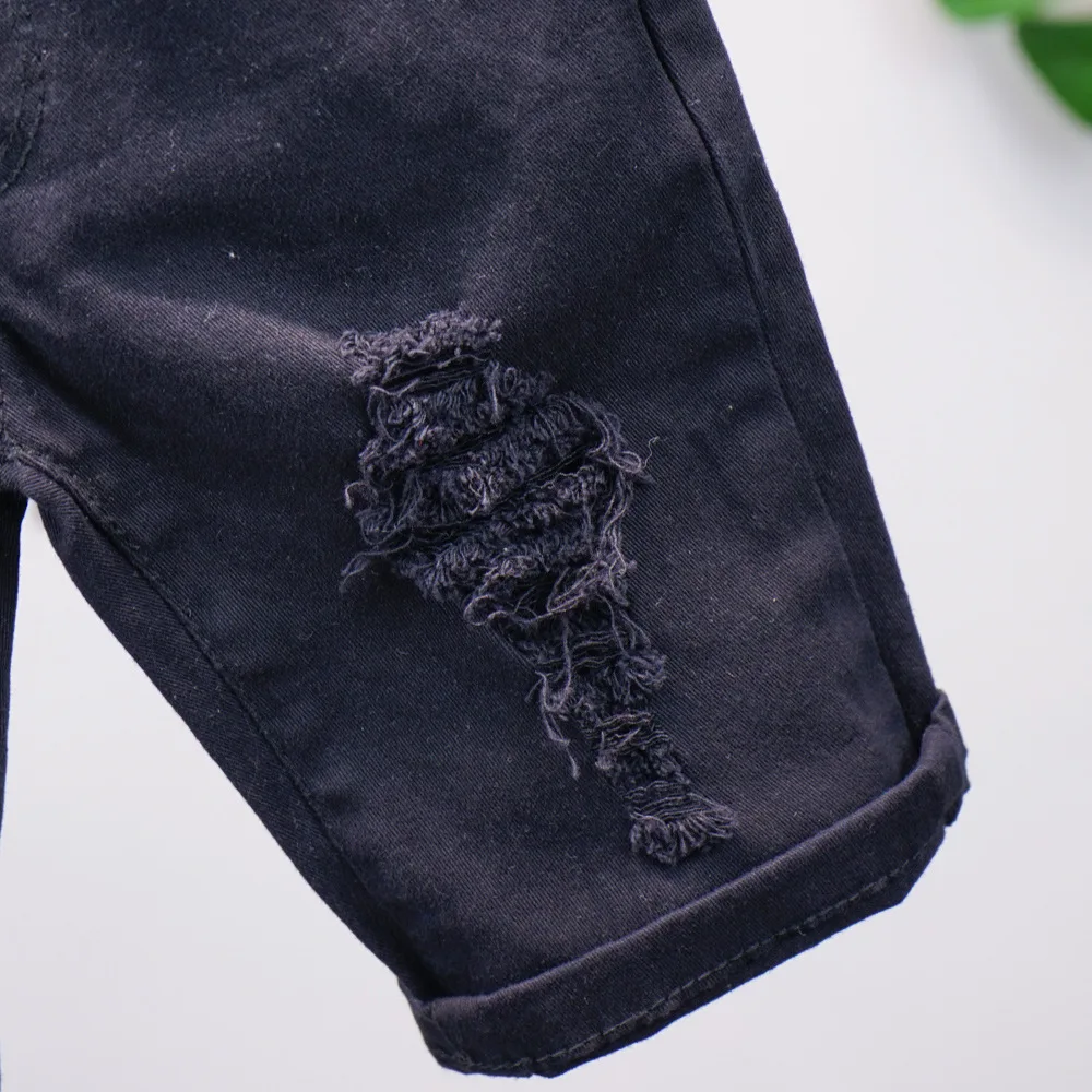 

2PCS WLG Boys Outfits Kids Summer Cartoon Shark Shrot Sleeve T Shirt and Black Short Set Baby Boy Clothes for 2-6 Years