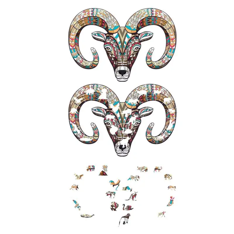 

Paper Animal Puzzle for Adults DIY Puzzle Animal Shaped Puzzles Christmas Educational Gifts for Kids Jigsaw Puzzle Free Shipping