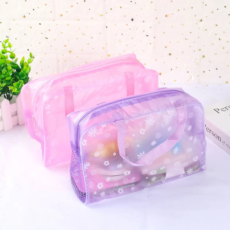 Водонепроницаемый прозрачный органайзер для косметики из ПВХ|Коробки и ящики