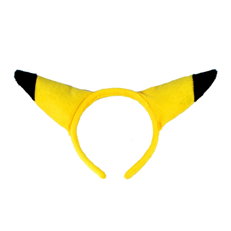 only headband ; комплект с животными; повязка на голову с хвостом; аниме; Покемон; Пикачу; повязка на голову; вечерние костюмы - Цвет: only headband