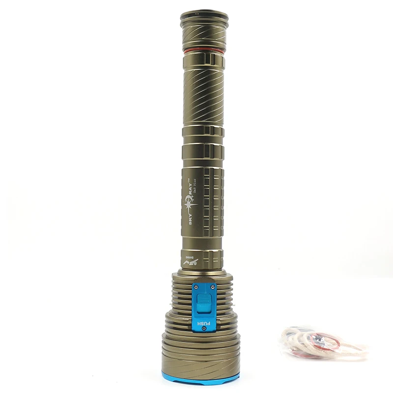 LED Diving Flashlight Original XM-L T6 80000 Lumens Torch Light Waterproof Underwater 100m by 26650 Battery Z20DX9 | Лампы и освещение