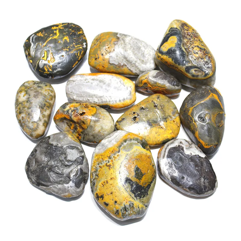 1 Kg Natural Bumblebees Jasper Tumbled Crystal Stone With Nice Price