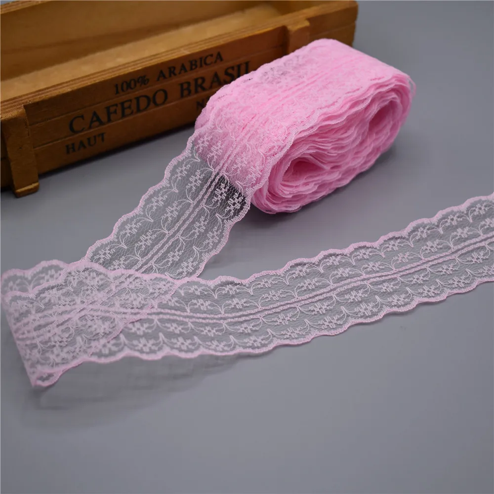 Красивые 10 метров кружево лента тесьма Ширина 45 мм Отделка Ткань вышитые Чистая