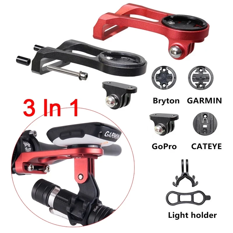 

Bicycle Speedometer Stand Bike Computer Extension Holder Stem Mount Flashlight Bracket Support For Garmin IGPS Bryton GoPro XOSS