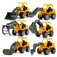 6 styles set car toy plastic diecast construction engineering vehicle excavator toys for boys wholesale