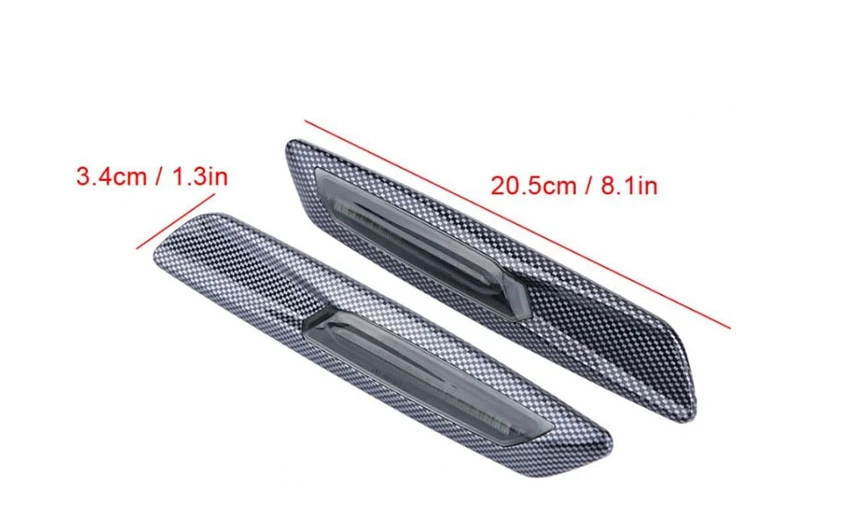 Светодиодный поворотник из углеродного волокна для BMW E60 E61 E81 E82 E88 E90 E91 E92 E93 желтый