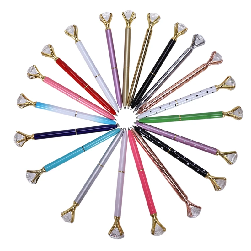 Металлическая большая Алмазная ручка стеклянный модный карандаш для нанесения