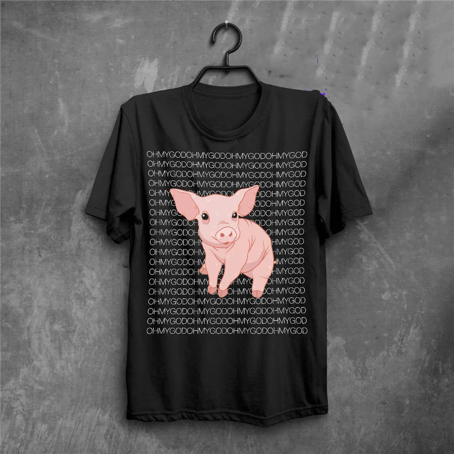 Oh My God Pig Shane Dawson What'S Up Guys Humor футболка с короткими рукавами для молодежи среднего