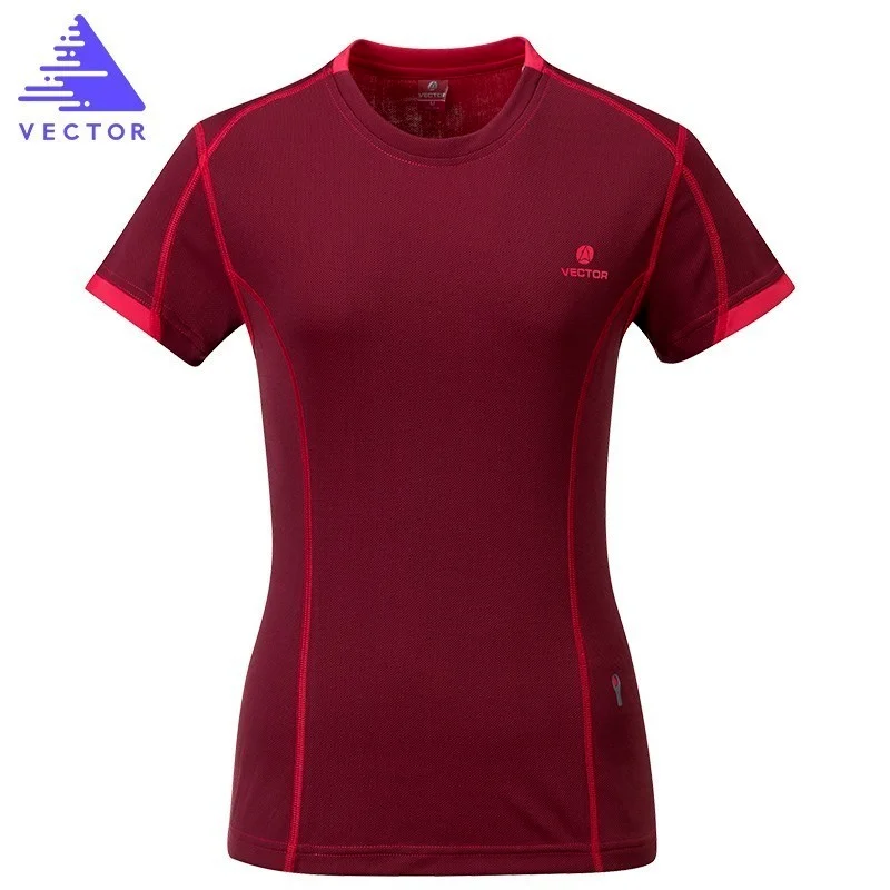 Женская быстросохнущая футболка VECTO дышащая с коротким рукавом для бега и