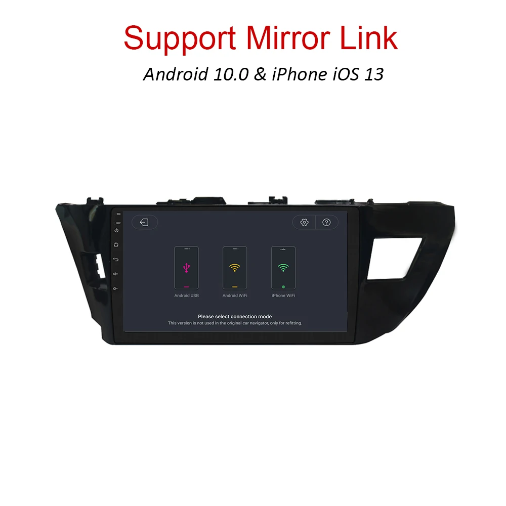 YAZH Android 9.0 9 0*1024 4K видео дисплей для Toyota Corolla 600 2015 2014 автомобильное головное