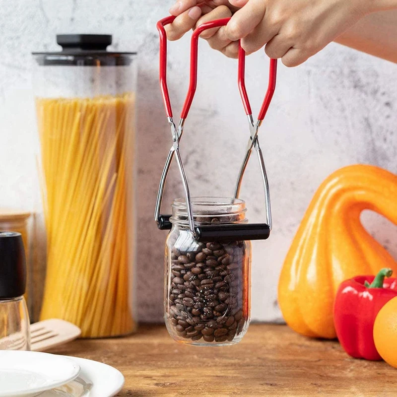 

Stainless Steel Steamer Canning Rack and Canning Tongs with Handles for Regular Mouth or Stand Pressure Cooker Removal