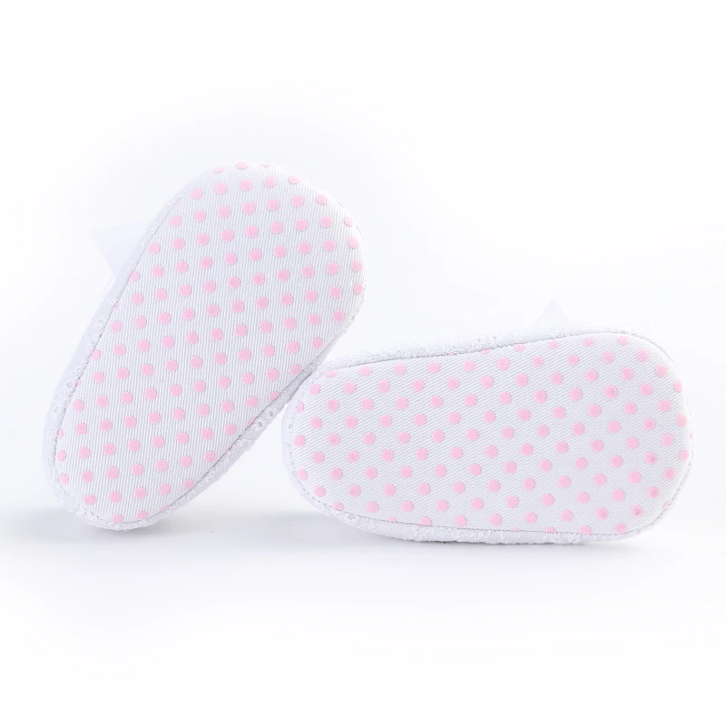 

Spring And Autumn Soft Soled Flat Shoes Cute Bow Solid Color Bright Face 0-18 Months Baby Dress Princess Shoes Walking Shoes