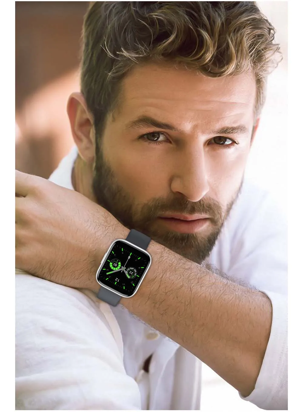 

2020 Bluetooth Call Smart Watch T99 Waterproof Blood Pressure Sport Smartwatches Women Men 1.55 inch HD Screen Smart Bracelet